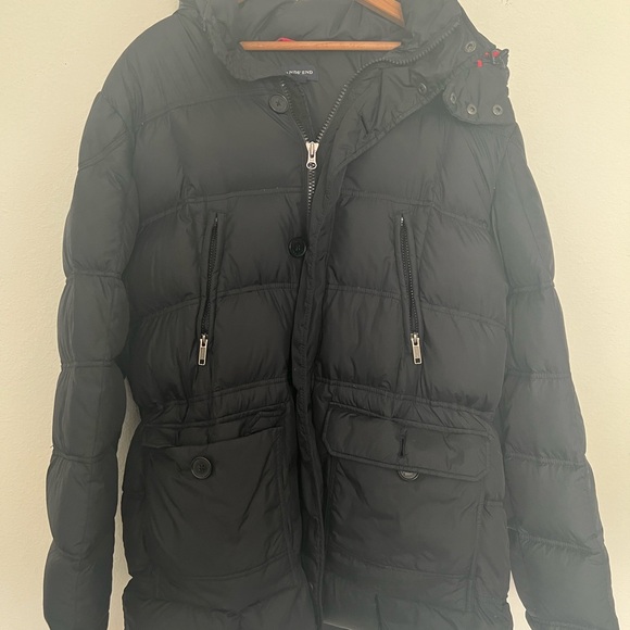 Mens Lands End Down jacket Large, superior quality, great preowned condition - Picture 7 of 11
